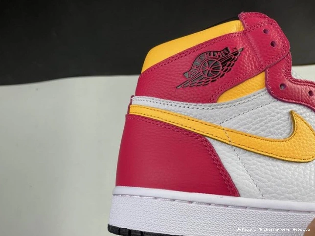 Official Maikesneakers High 1 Air Jordan Red 555088-603 Fusion OGLight 0713